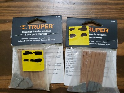 Lot 2 HAMMER HANDLE WEDGE 33949 TRUPER WEDGES FOR SMALL HAMMERS