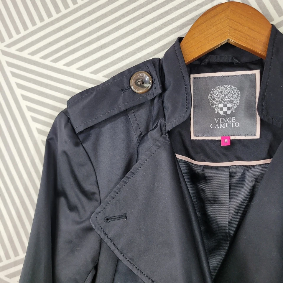 Vince Camuto траншея качели пальто размер средний куртка легкий весна оборки - Изображение 3 из 4