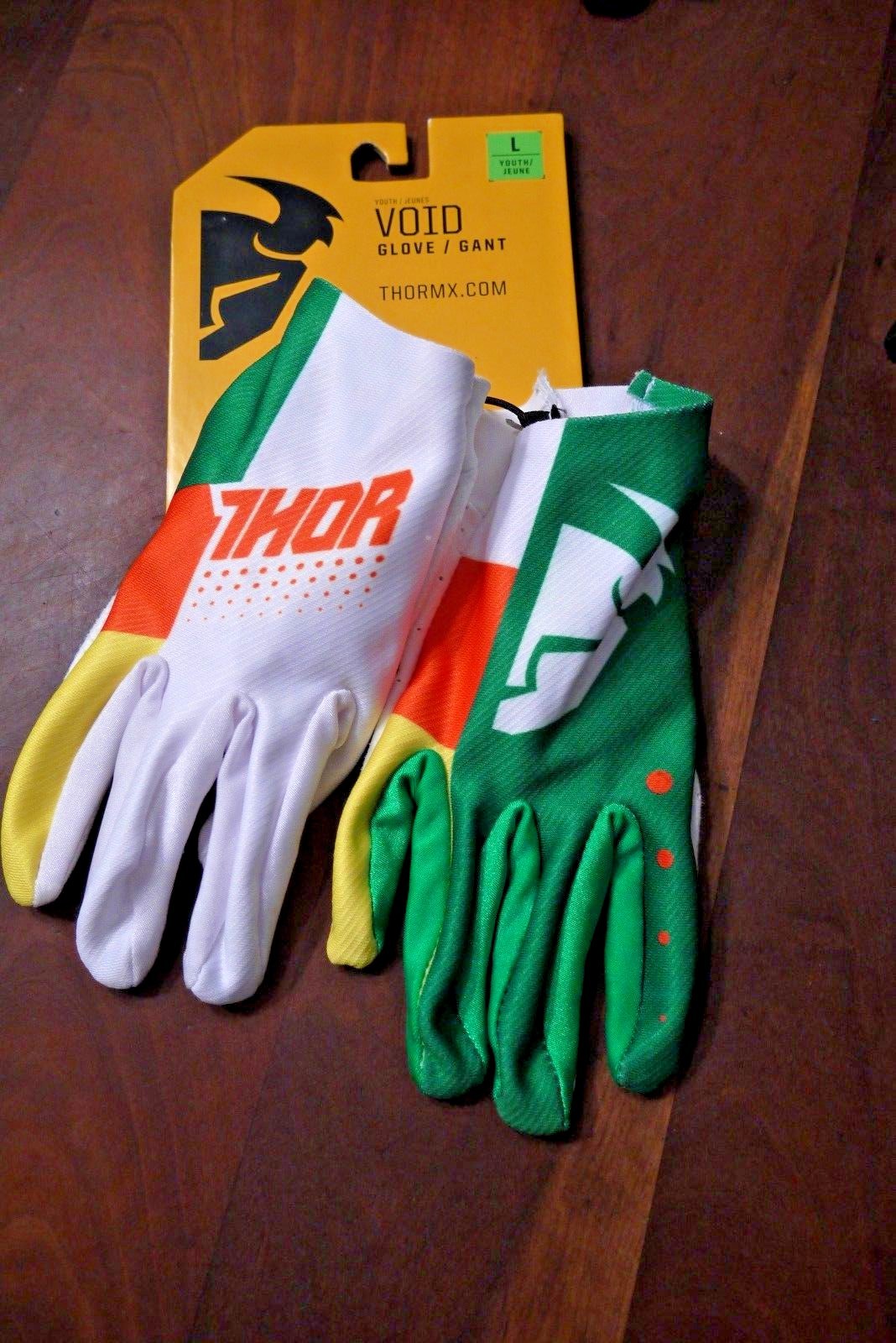 Thor Motocross Youth MX ATV Riding Gloves S7Y Void Cactus Large eBay