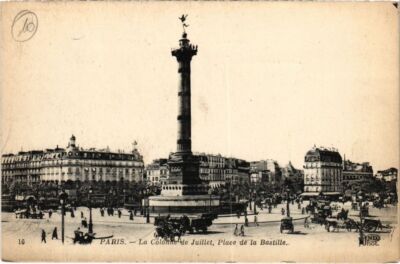 CPA PARIS 12e - La Colonne de Julliet Place de la Bastille (76778)
