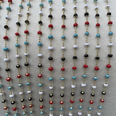 Gold Plated Beaded Boho Hippy Chain Ankle Bracelet 23-28cm