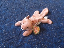 Retired 1996 TY Beanie Baby 'Sly the Fox' (white belly) Soft Plush Toy, 10 Inch