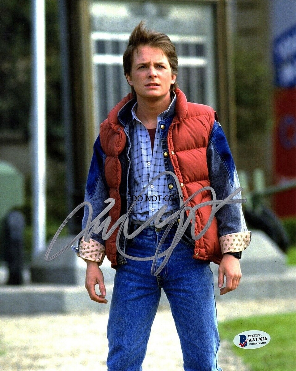 MICHAEL J FOX - BACK TO THE FUTURE Autographed 8x10 Signed reprint