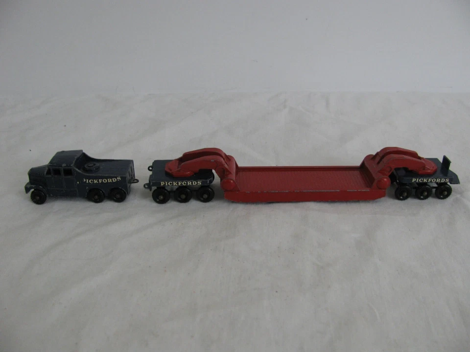 Tractor Lesney Matchbox Pickfords Scammell 6x6 y remolque de transporte de 200 toneladas ¡Leer! Foto 2 de 4