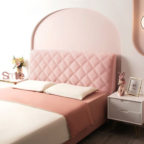 Copertura testiera letto spessa cotone imbottitura testiera elastica antipolvere - Foto 2 di 20