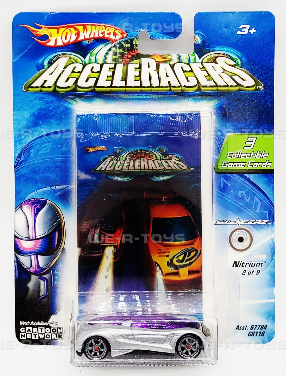 Hot Wheels AcceleRacers Silencerz Nitrium Car 2 of 9 Mattel 2004 G8118