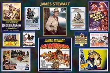4"x6" MAGNET Collage- PRINT- "JAMES STEWART"  WESTERN STAR 