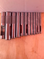 12pc 3/8” 7/16" 1/2" 9/16" 5/8" 3/4"  check description (Hollow Hole Punch Set  