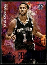 2014-15 Panini Court Kings Kyle Anderson Remarkable Rookies Sapphire #/499 HS