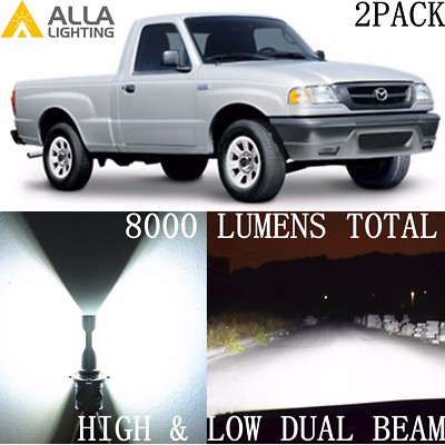Alla Lighting Headlight Bulb 9007 High Low Beam LED Conversion Kits for Mazda 2X