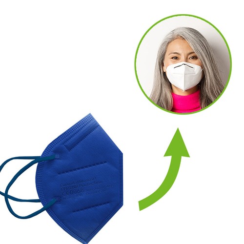 10x farbige FFP2 Masken von Euronda, Atemschutzmasken, 6 Farben, bunt - Bild 13 von 45