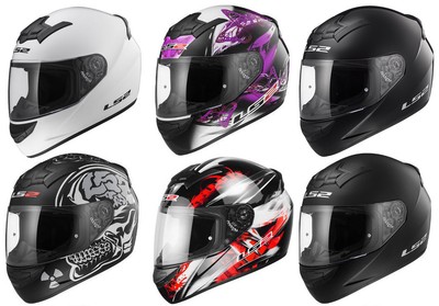LS2 FF352 FULL FACE MOTORCYCLE MOTORBIKE HELMET SOLID WOLF X-RAY FLUTTER  ROOKIE | eBay