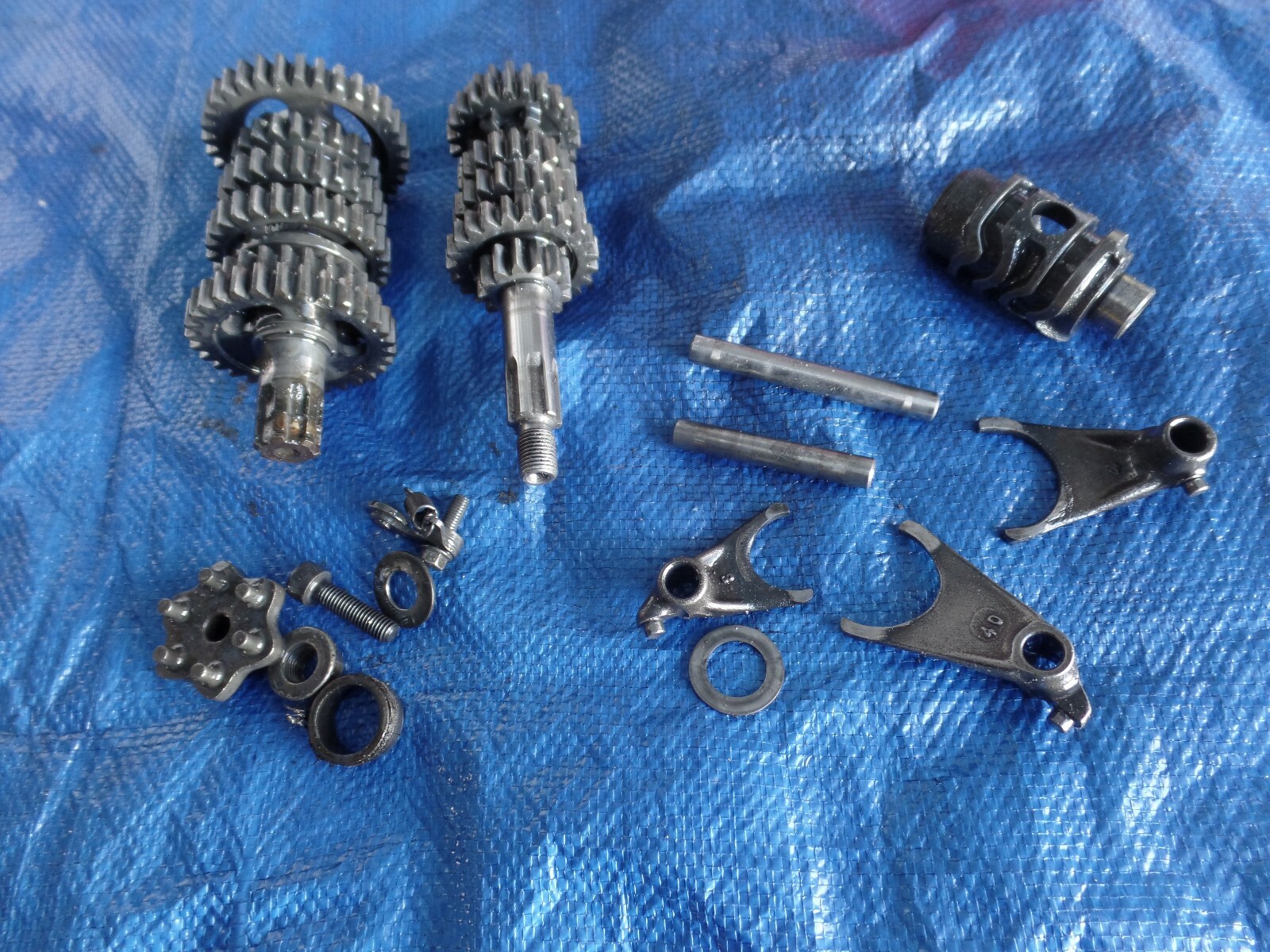 Kawasaki KX80 Transmission Gear Shaft *BAD SHIFT FORKS* 1993 1994 1995