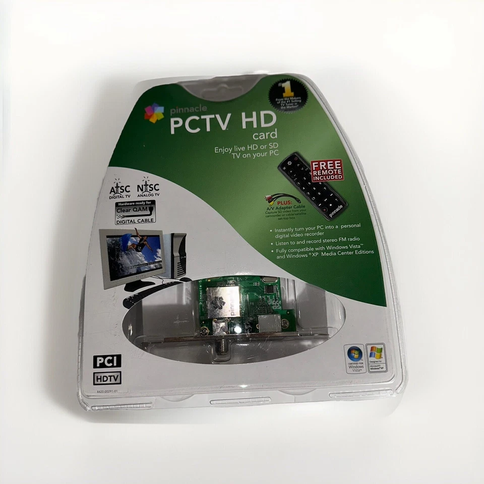 Pinnacle PCTV HD Card HDTV w/ Remote AV Adapter FM Antenna DVR PVR Video Editing - Image 2 of 4