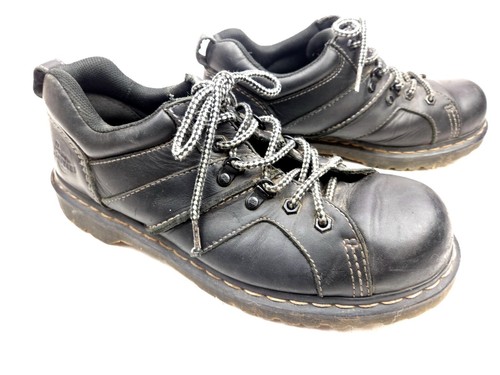 Zapatos Dr. Martens Finnegan Docs Gruesos Derby Cuero Negro EE. UU. Hombres 10/Mujer 11 - Imagen 3 de 10