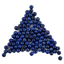 Round Lapis Lazuli Beads 4mm, Set of 100 Blue Stone