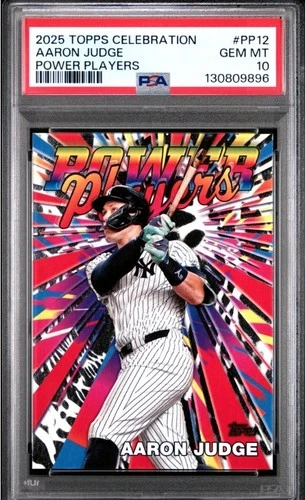 Aaron Judge 2025 Topps Celebration Power Players #PP12  Yankees PSA 10 GEM MINT