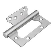 6 Pack Non-Mortise Door Hinges 4" x 3" Stainless Steel Heavy Duty Silver