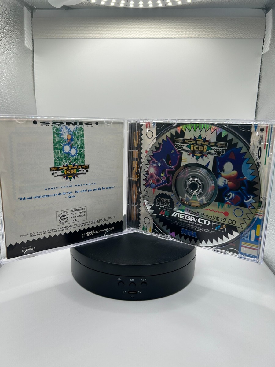 Mega CD Sonic CD Japan Version Complete Tested Normal Condition