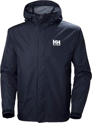 Helly Hansen Men's Seven J Waterproof & Breathable Jacket, Navy, Large