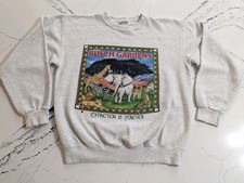 VTG 80's Busch Gardens Nature Extinction Animals Graphic Sweatshirt Medium 50/50