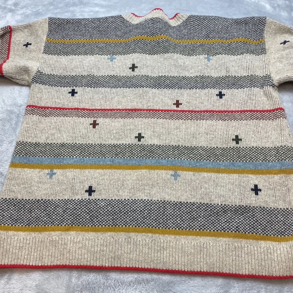 Suéter Pendleton Bridger a Rayas para Mujer L Mezcla de Lana de Cordero Crew Náutico Preppy Foto 2 de 4