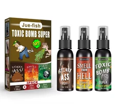 3-Pack Fart Spray | Prank Gag Gift | Stink Bomb Novelty | Party Fun, Joke Toy