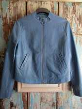 Max Mara Sportmax Cornflower Blue Leather Bik...