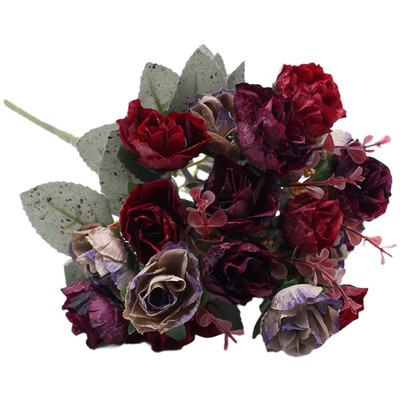 21 Kopf Diamant Stil Seide Rosen Bouquet für Home Office oder Lounge für dekor
