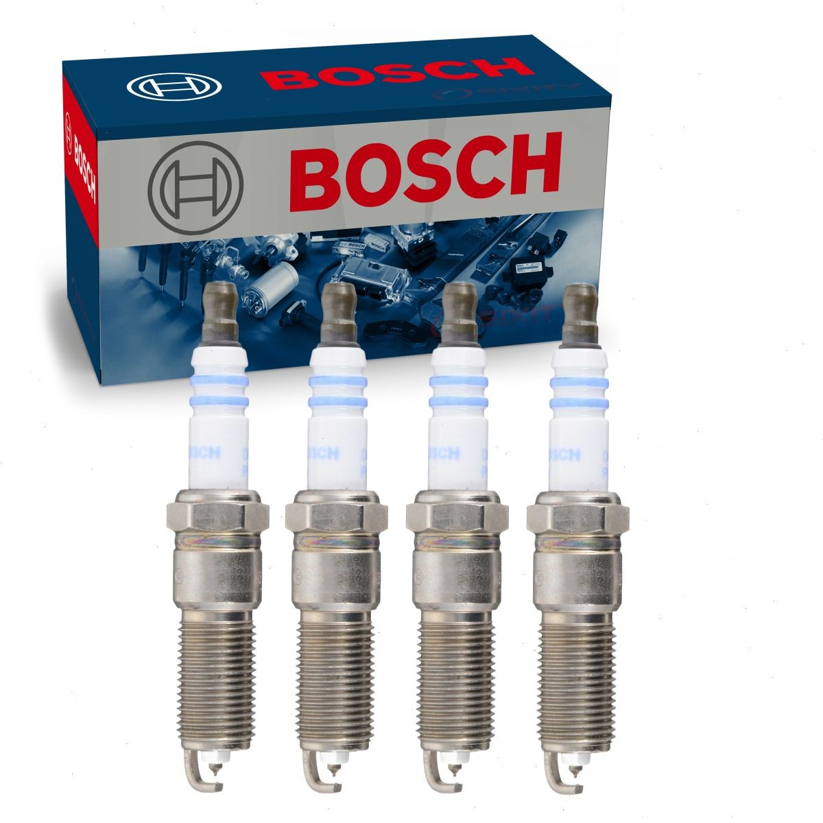 4 pc Bosch Double Platinum Spark Plugs for 2001-2006 Dodge Stratus 2.4L L4 am