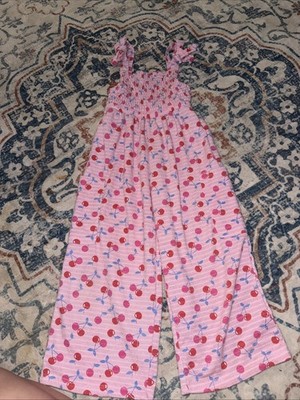 JOYOUS AND FREE Pretty Please Luca Jumpsuit Romper Cosmo Dot Pink girl school 12