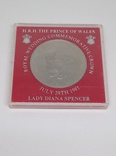 THE 1981 Charles And Diana Royal Wedding Commemorative Crown Coin