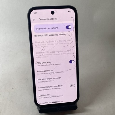 Google Pixel 9a Factory Unlocked 128GB GXQ96 Charcoal READ