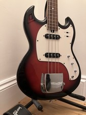 Vintage Arbiter SG Bass Made In Japan MIJ 60s/70s With Gibson Strap