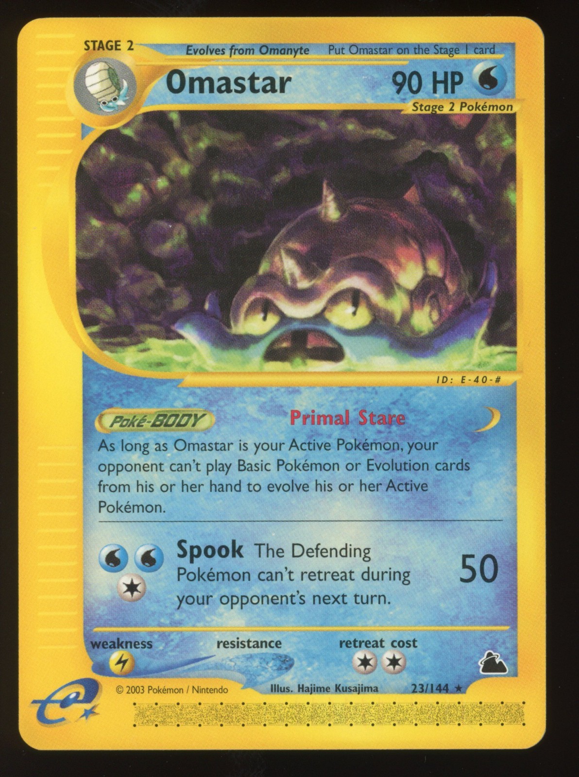 Omastar Pokemon TCG Skyridge 23/144 Rare Near Mint or Better