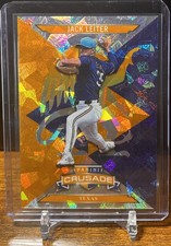 2025 Jack Leiter Panini Crusade Gold Cracked Ice /10 #68 Texas Rangers