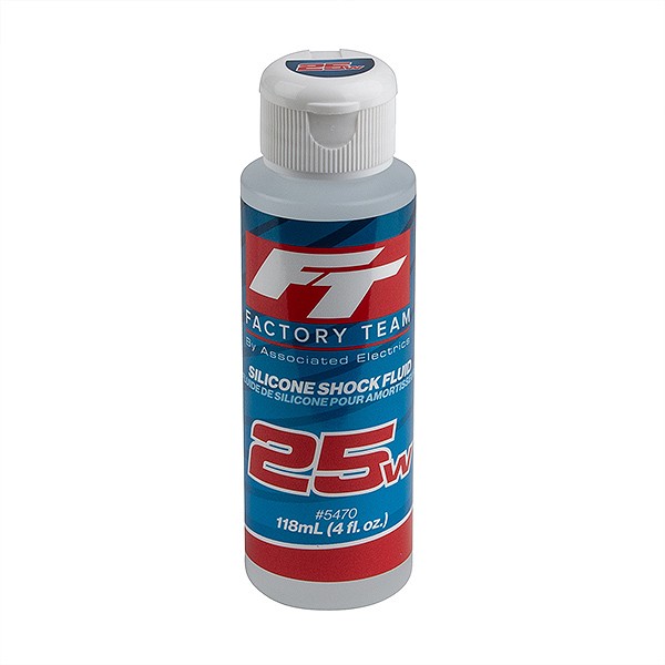 Team Associated RC Shock Oil 25wt (275 cSt) Silicone 118ml - AS5470
