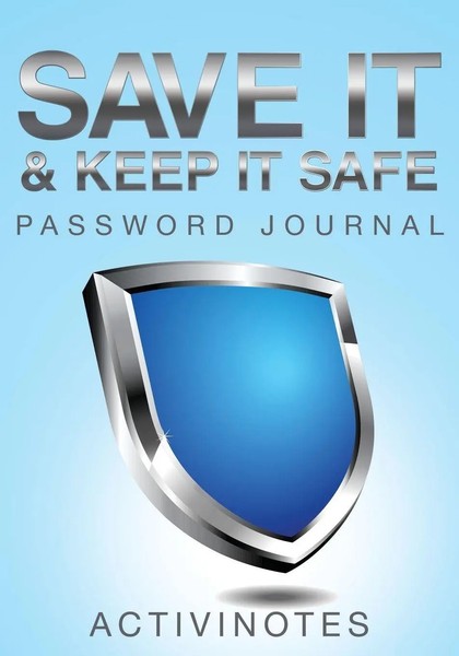 Activinotes | Save It & Keep It Safe Password Journal | Taschenbuch | Englisch-image