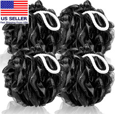 Loofah Sponge Xxl-100G 4 Pack, Bath Sponge Soft Mesh Shower Puff Loofah for Men,