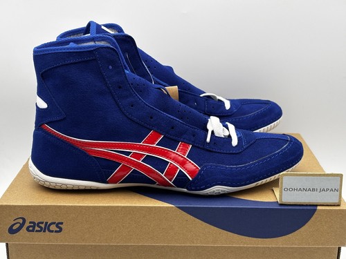 Zapatos de Boxeo de Lucha ASICS EX-EO EE. UU. 9 27 cm Azul x Rojo Nuevos - Imagen 3 de 17