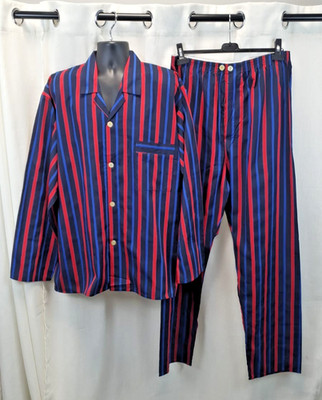 Christopher James BY SOMAX Pyjama gestreift Größe XL UVP 59,95 £ CR064 FF 12