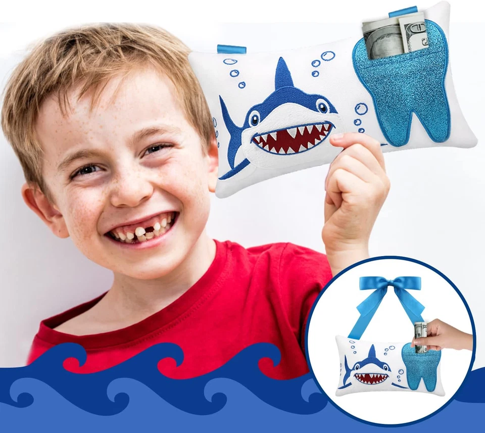 Almohada de hadas de los dientes con bolsillo para niñas y niños niños Almohada de dientes Hada de los dientes G Foto 2 de 4