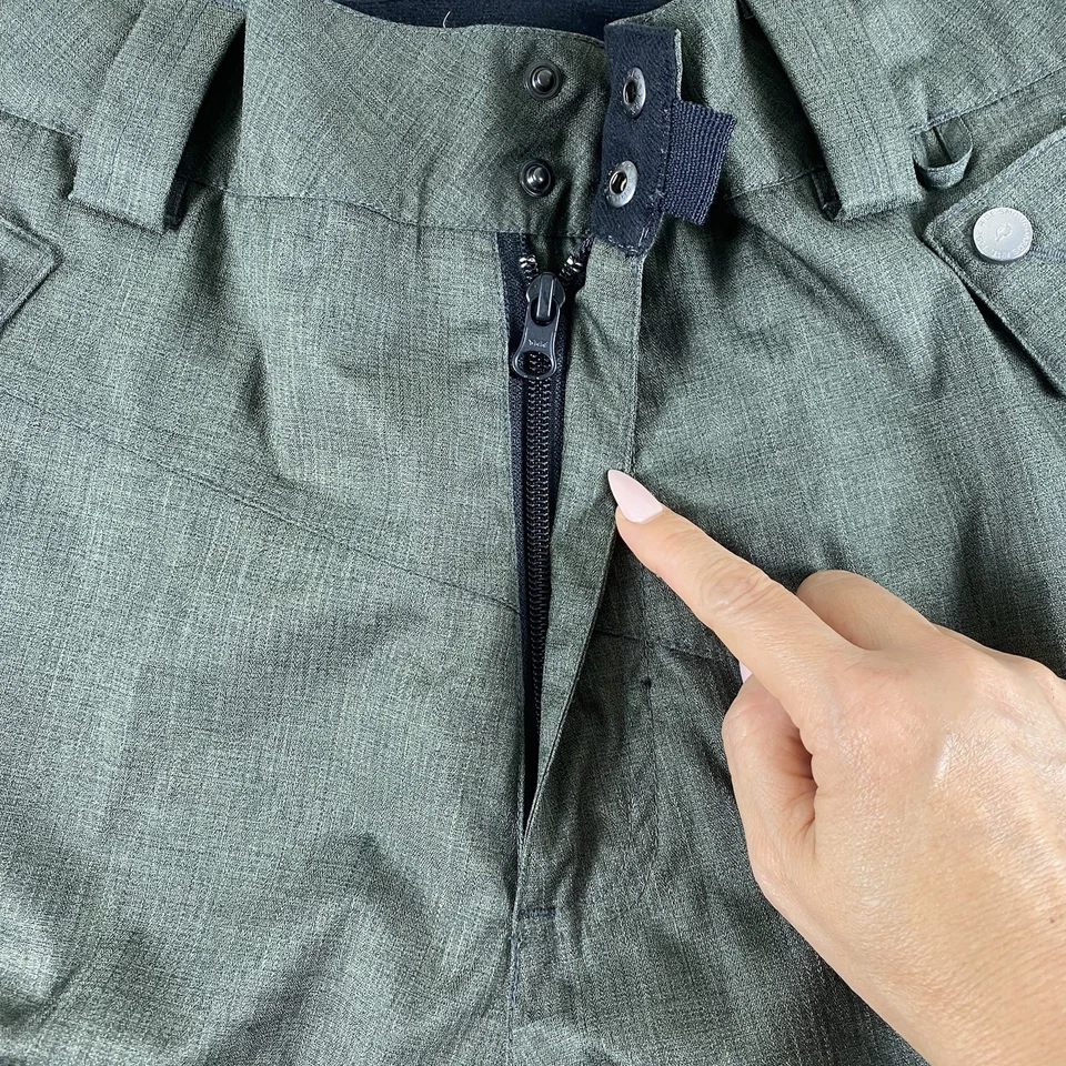 Pantalones de nieve Ride Snowboards para hombre cargo verde L Strata HD II defecto Foto 2 de 4