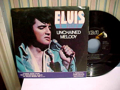 ELVIS PRESLEY - UNCHAINED MELODY - EX VINYL & EX PIC SLEEVE & GREAT AUDIO