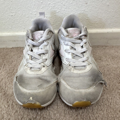 Reebok Flexagon Unisex Kids Gray/White Mesh Athletic Sneakers US 1 EU 31.5