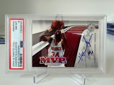 2004-05 Ultimate Collection Hakeem Olajuwon MVP Autograph Auto /94 PSA 8 MVPHO