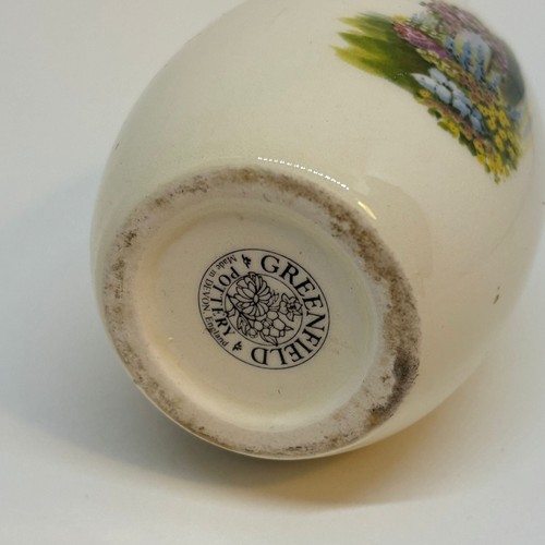 Vintage Greenfield Pottery Vase Souvenir of BUDE - Picture 3 of 4
