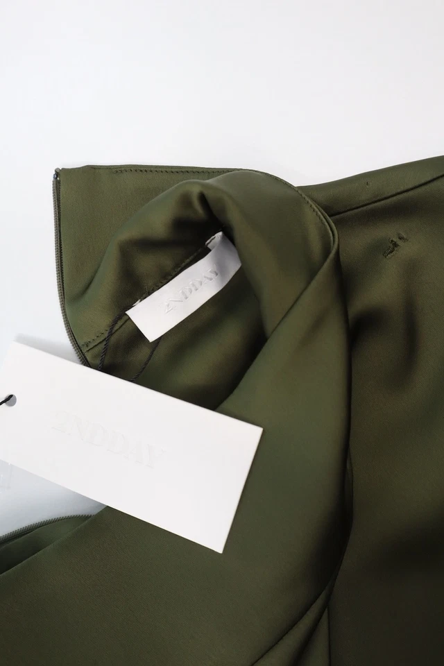 2nd Day Damen Oberteil Gr. 36 Grün Bluse Blouse Top Langarm - Bild 4 von 4