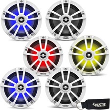 Infinity Marine Bundle Infinity 622MLW Marine 6.5 Inch RGB Speakers White