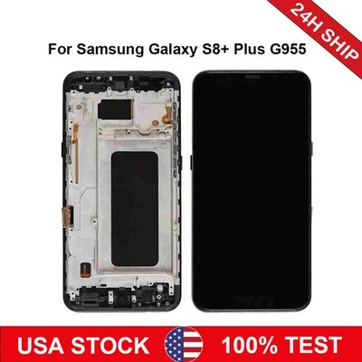 For Samsung Galaxy S8+ Plus G955 LCD Touch Screen Digitizer Replacement Frame